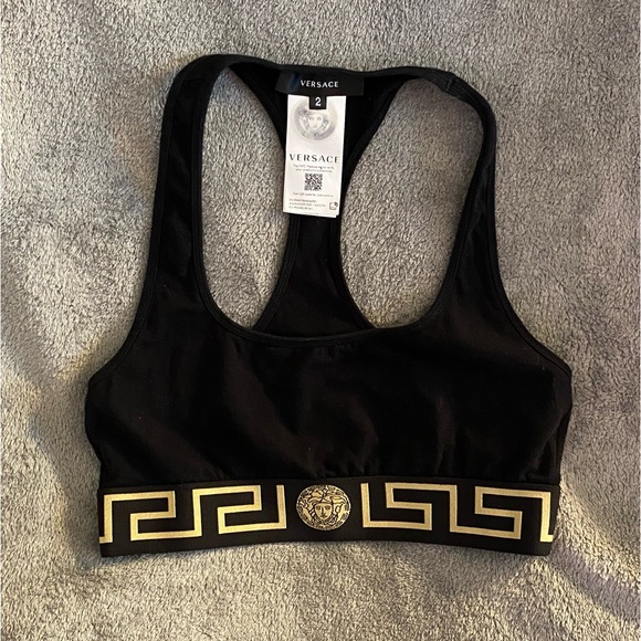 Versace Other - Versace Greca Border Sports Bra Size 2